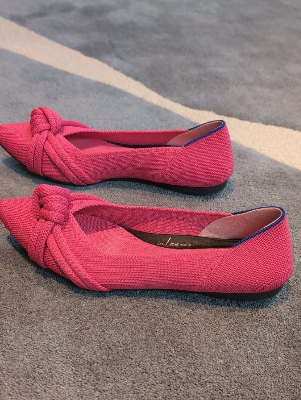 Rothy's Pink Knotted Pointed-Toe Flats - Picture 4 of 6